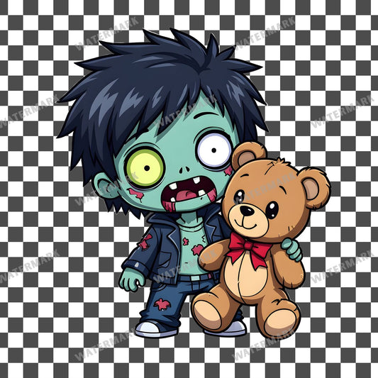 Chibi Zombieteddy Clipart Pngs