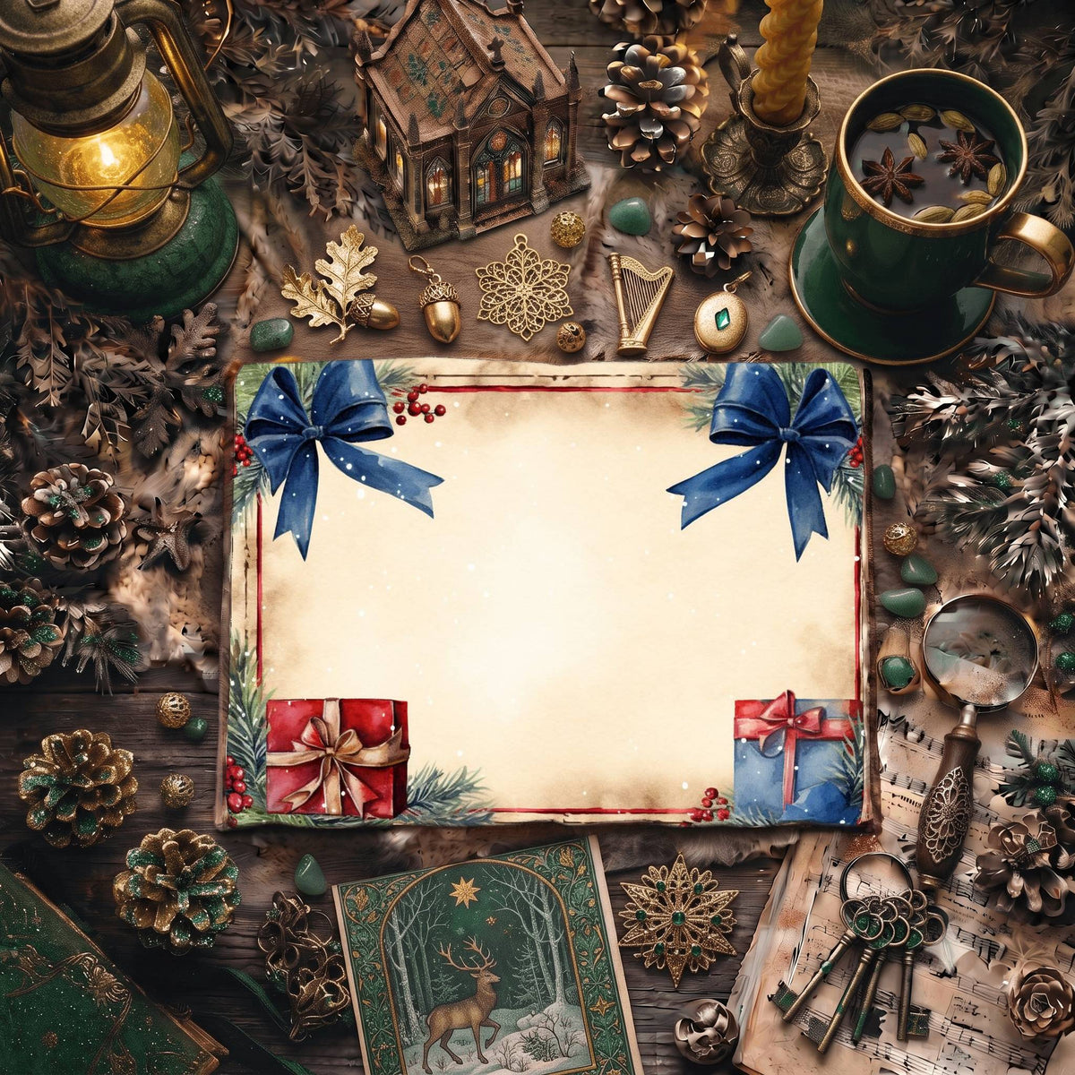 Christmas Gifts Digital Papers