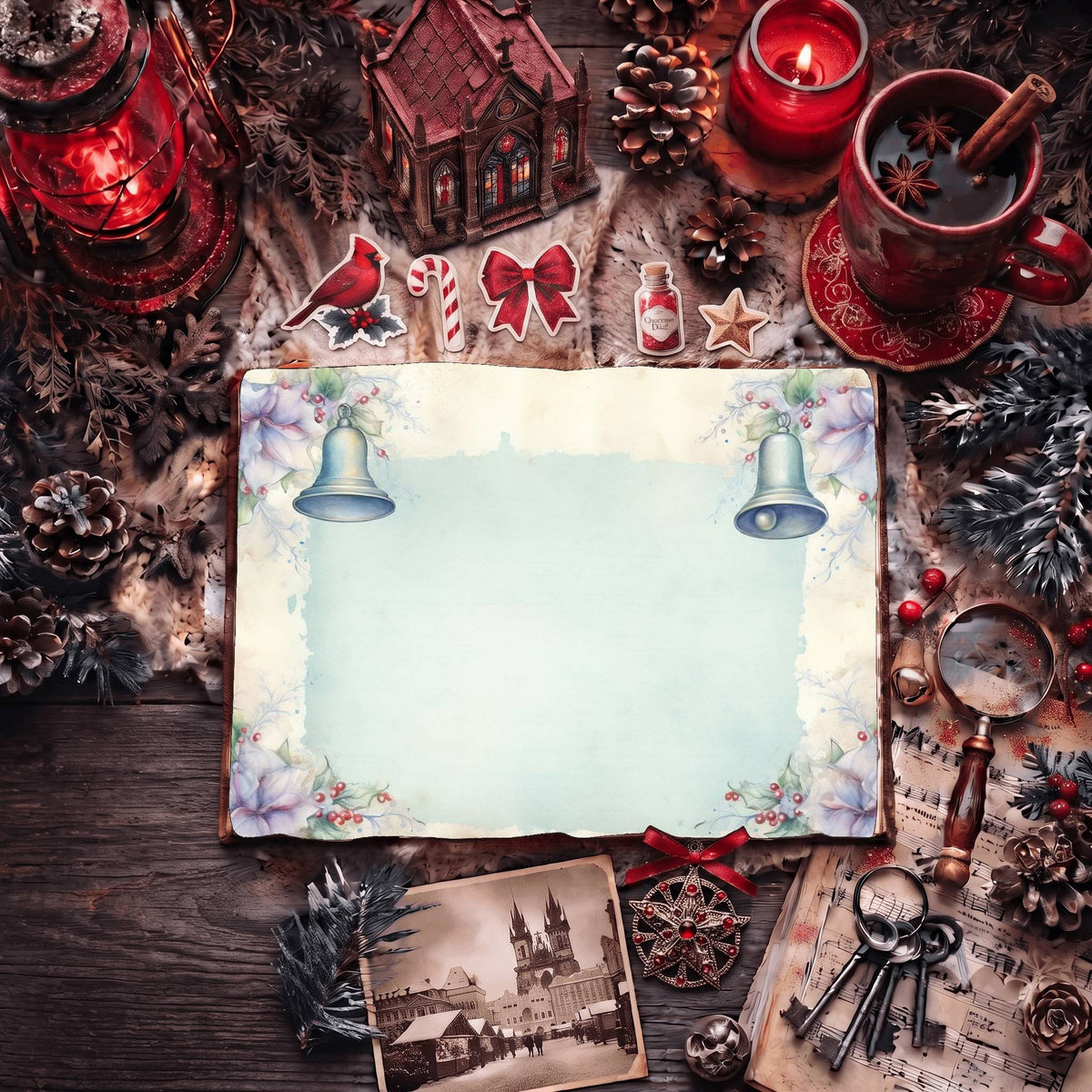 Christmas Jingle Bells Digital Papers