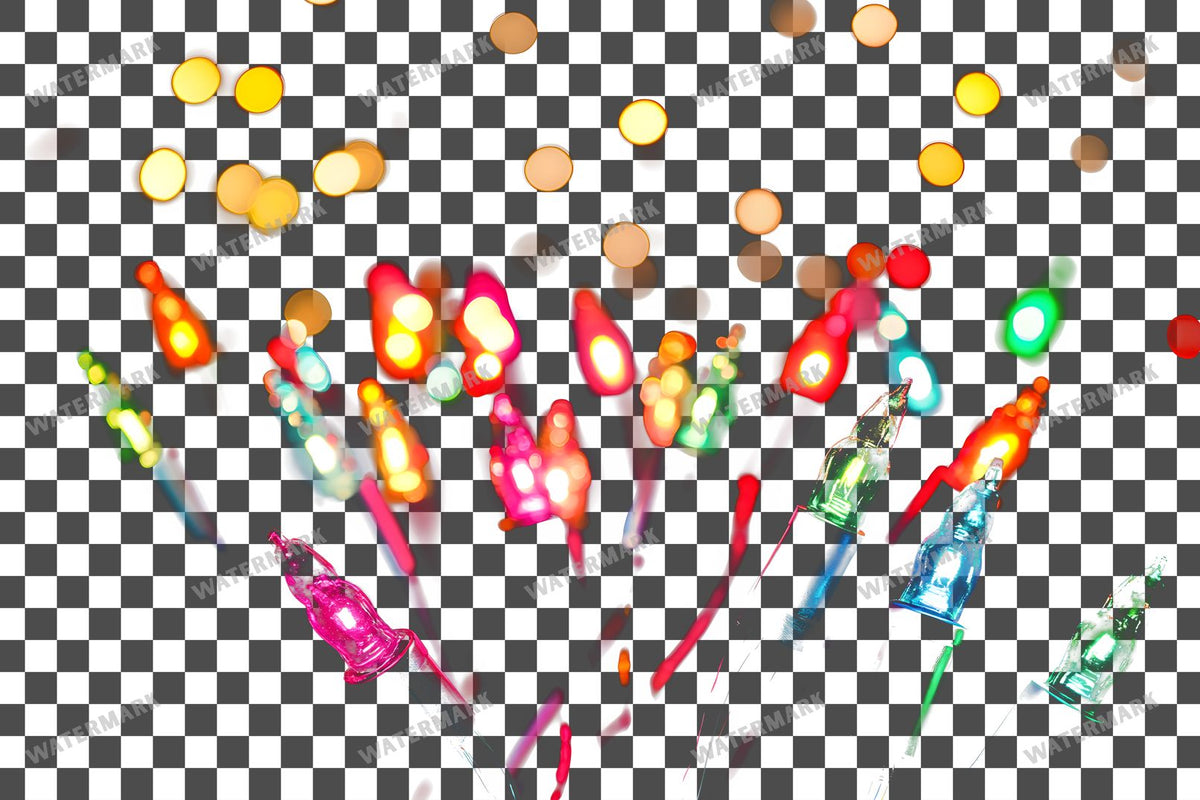 Christmas Lights Transparent Overlay Pngs