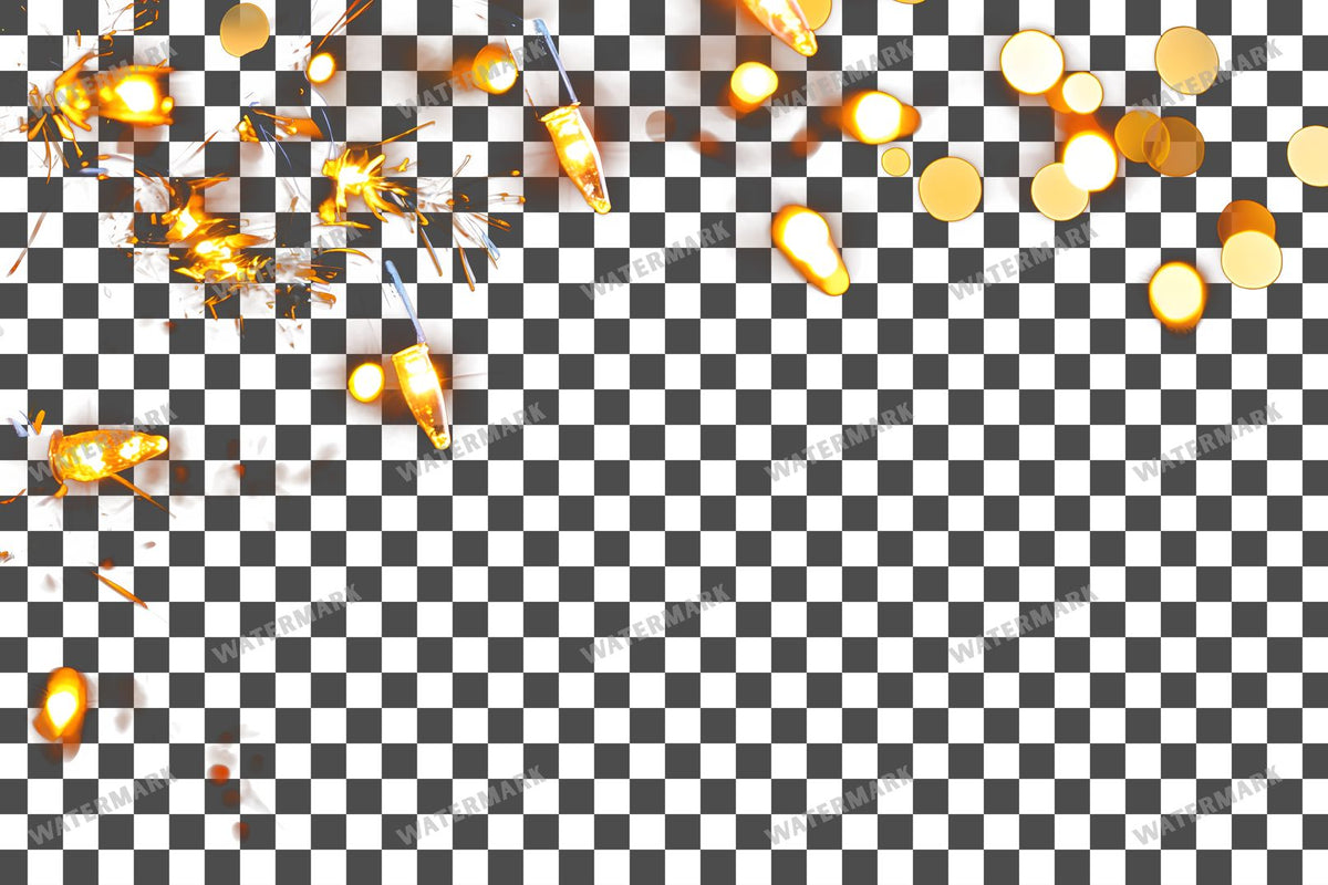 Christmas Lights Transparent Overlay Pngs