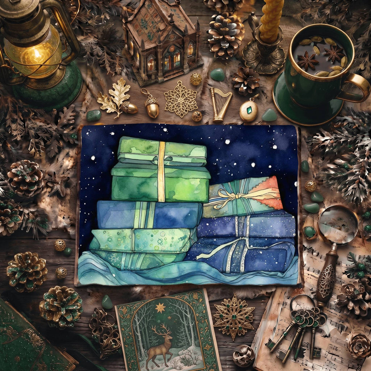 Christmas Presents Digital Papers