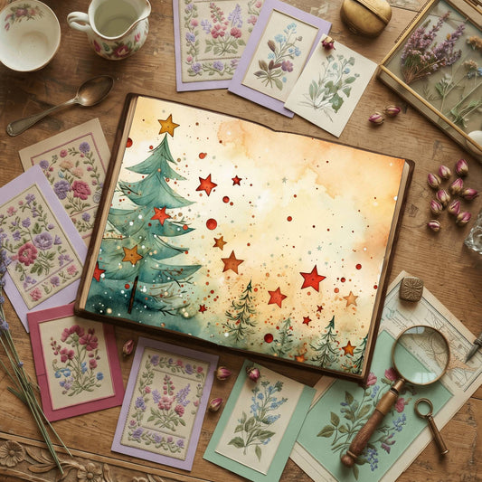 Christmas Trees Digital Papers