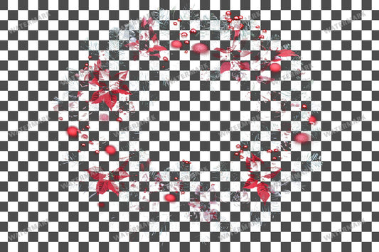 Christmas Wreath Transparent Overlay Pngs