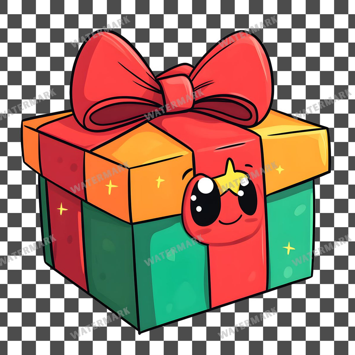 Christmas Kawaii Style Clipart Pngs