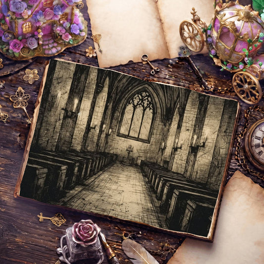 Church Aisle Digital Papers