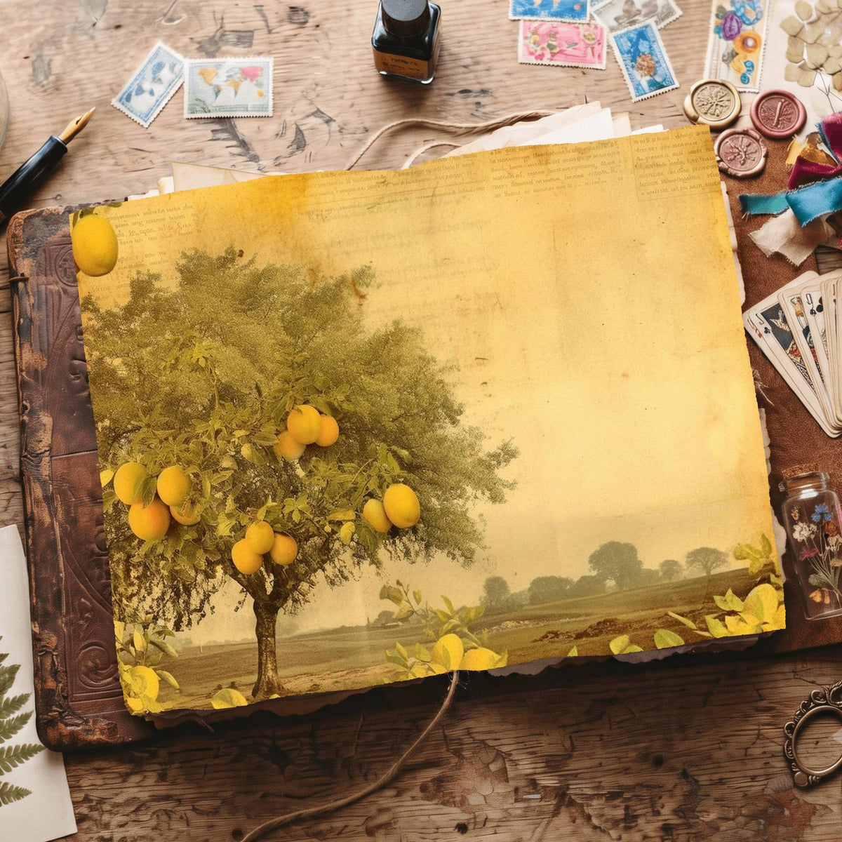 Citrus Fruit Digital Papers