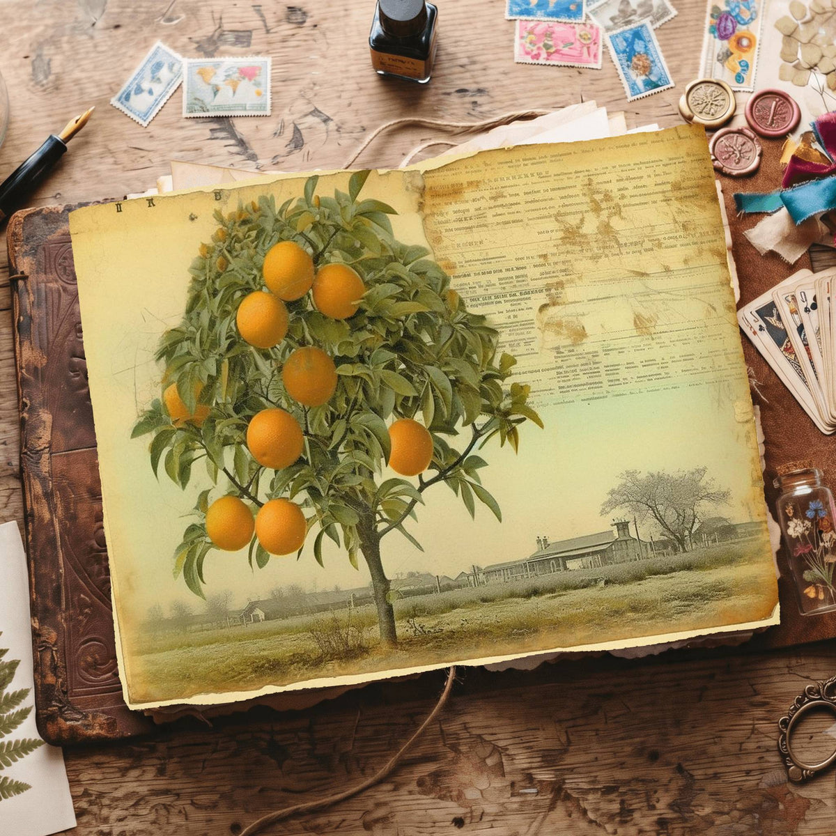 Citrus Fruit Digital Papers