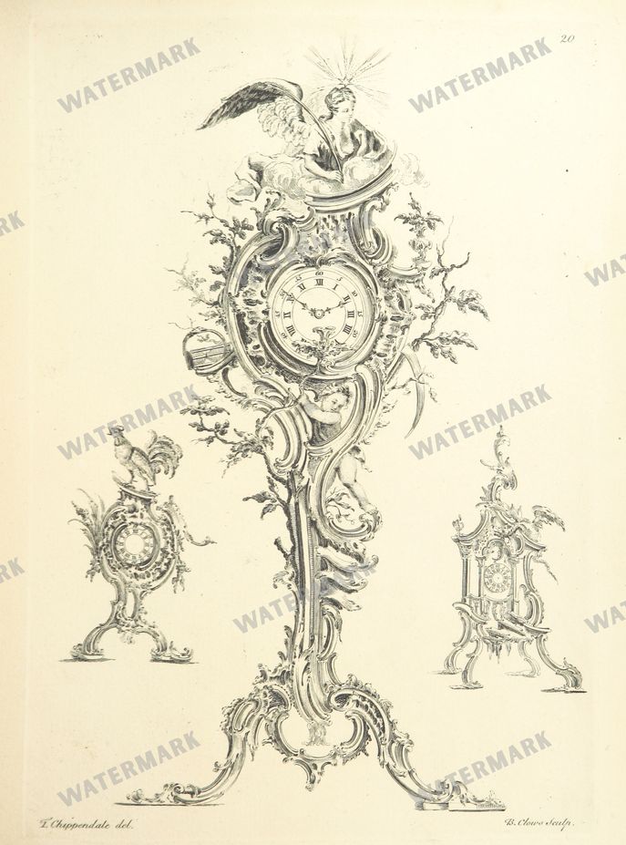 Clocks And Timepieces Vintage Prints