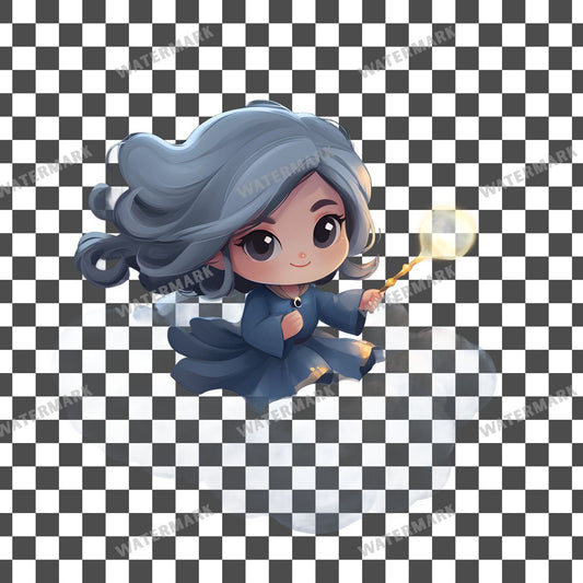 Cloud Sorceress Clipart Pngs