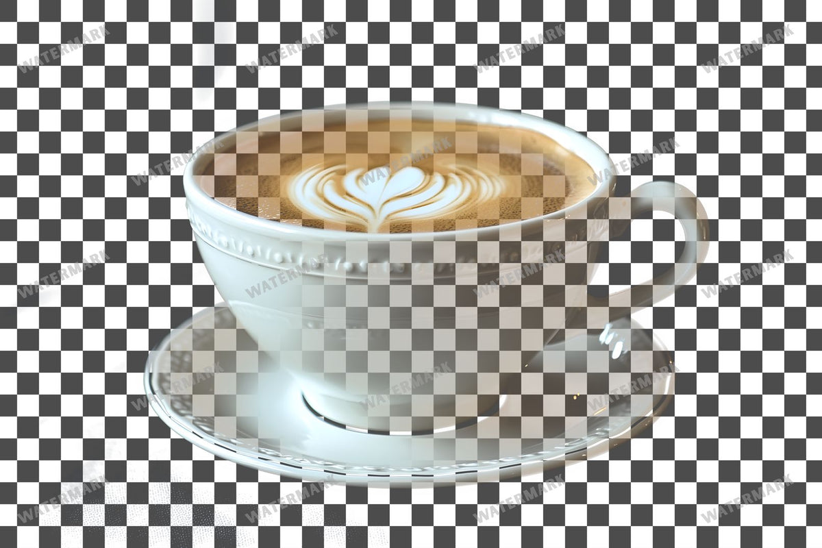 Coffee Cup PNG overlay on a transparent checkered background, preview 1