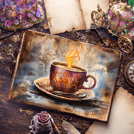 Coffee Cups Digital Papers