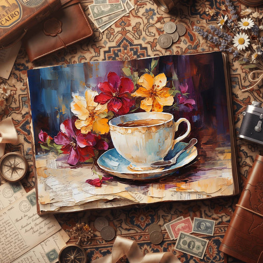Coffee Cups Digital Papers