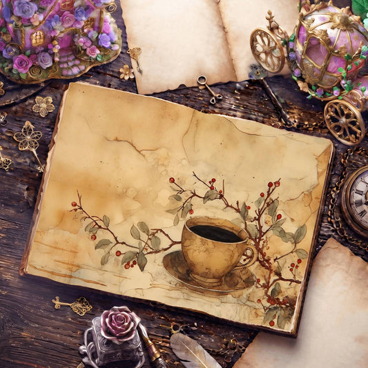 Coffee Cups Digital Papers