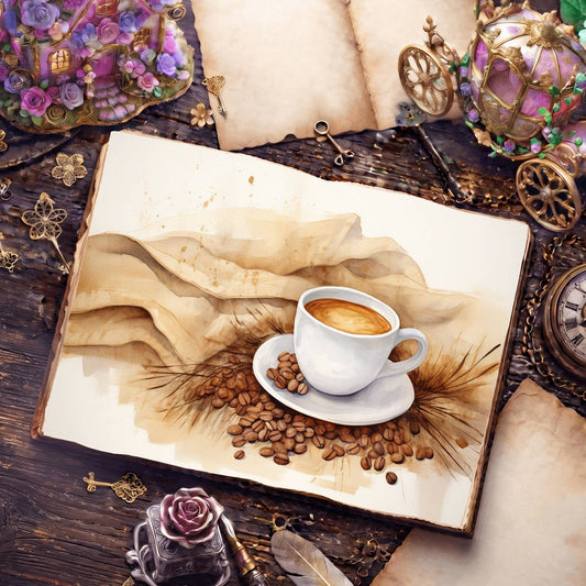 Coffee Shop Digital Papers