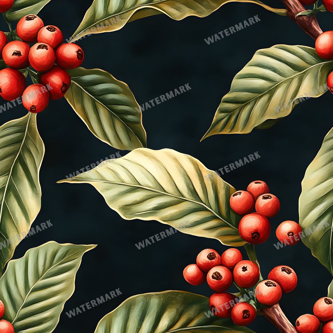 Coffee seamless pattern digital paper, repeating design 1