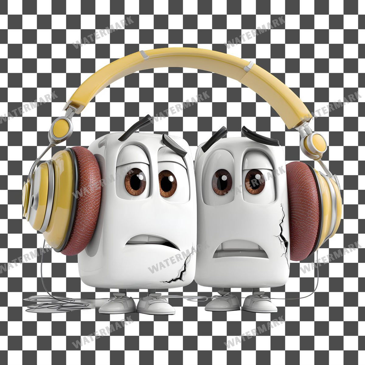 Confused Pair Clipart Pngs