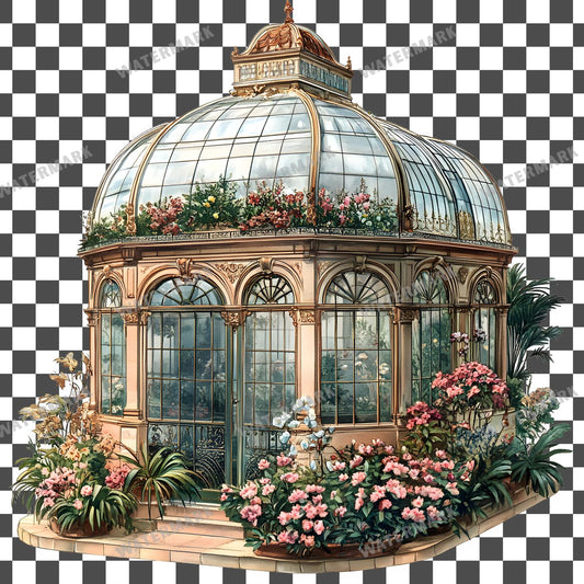Conservatory Vintage Style Clipart Pngs