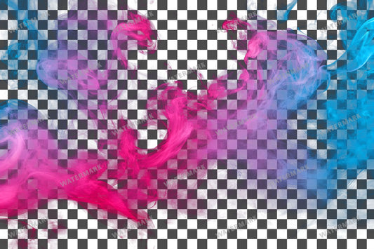 Cotton Candy Smoke Effect Transparent Overlay Pngs