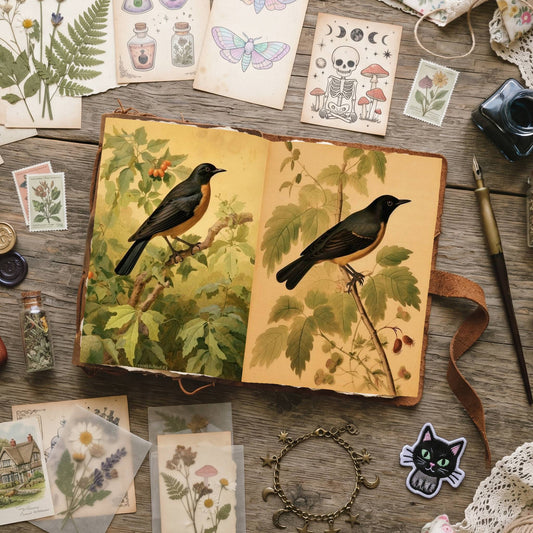 Countryside Birds Digital Papers