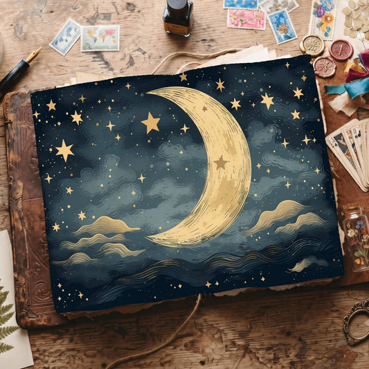 Crescent Moon Digital Papers