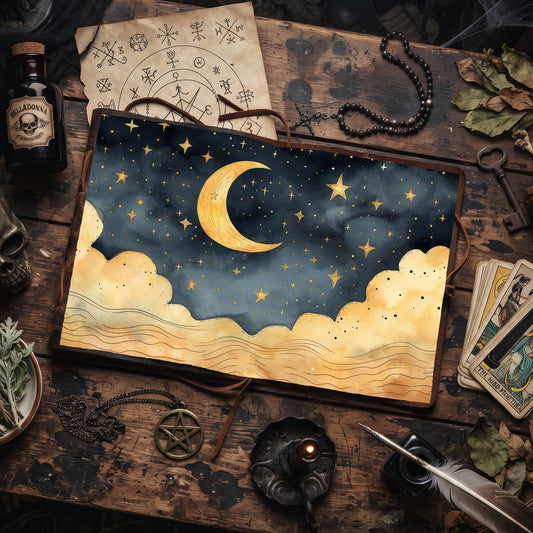 Crescent Moon Digital Papers