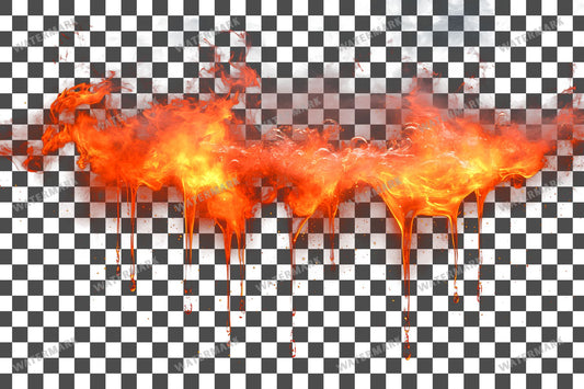 Crimson Inferno Flame Transparent Overlay Pngs