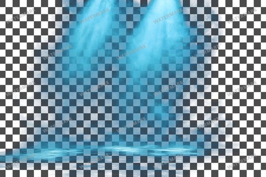 Cyan Haze Light Soft Diffused Transparent Overlay Pngs