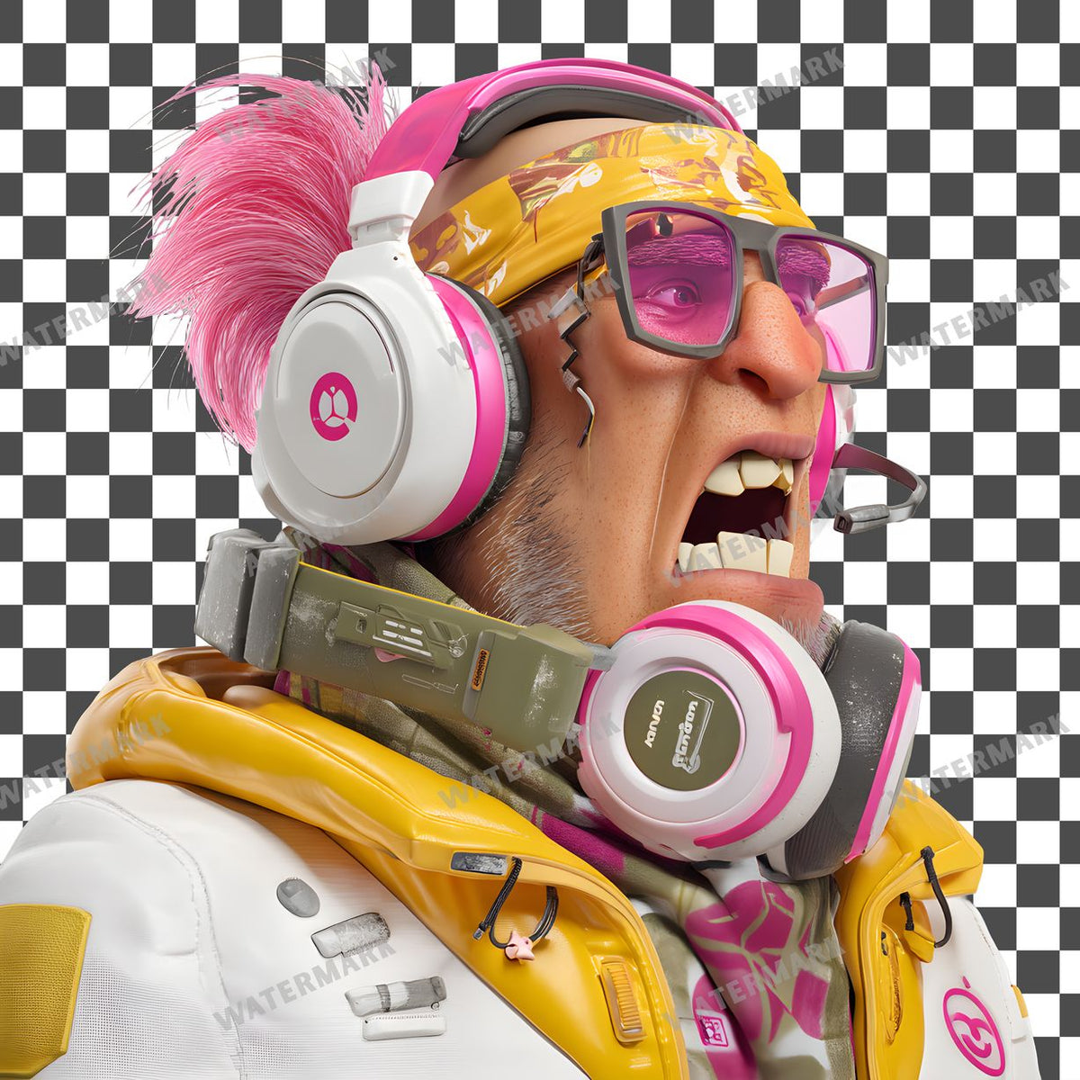 Cyberpunk Character Clipart Pngs