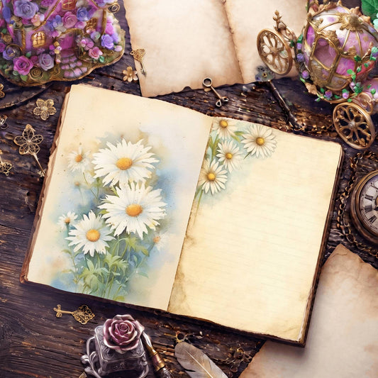 Daisies Digital Papers