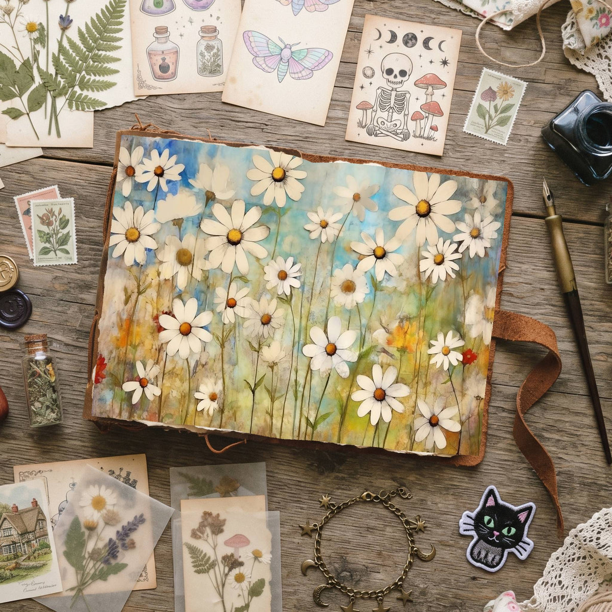 Daisies Digital Papers