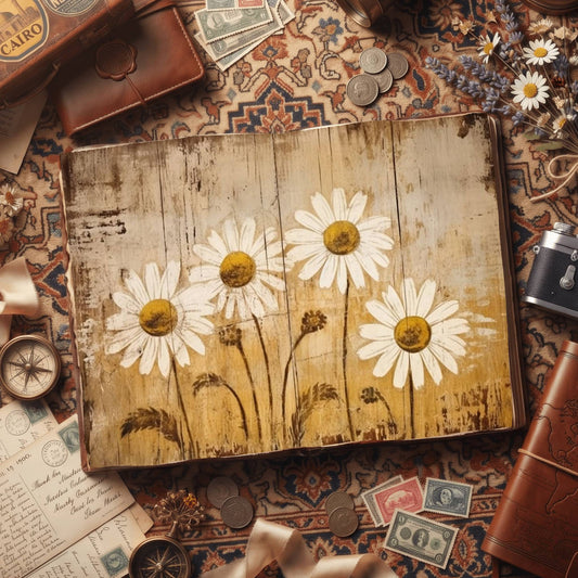 Daisy Flowers Digital Papers