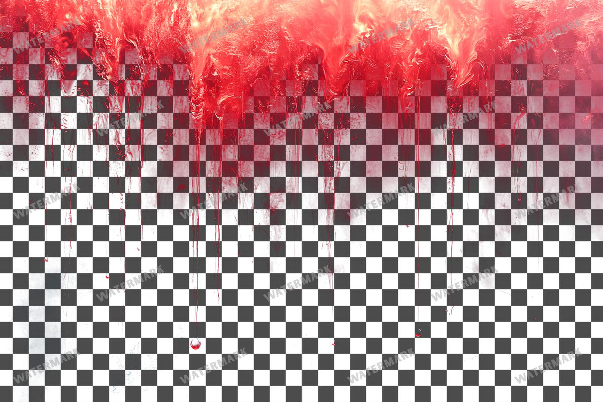 Deep Red Ink Drop Diffusing Transparent Overlay Pngs