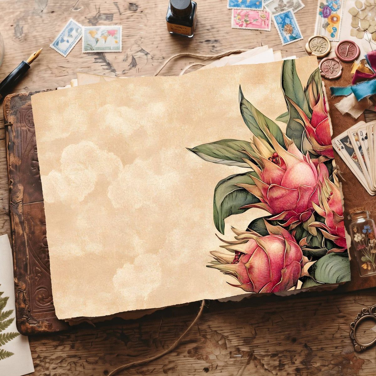 Dragon Fruit Digital Papers
