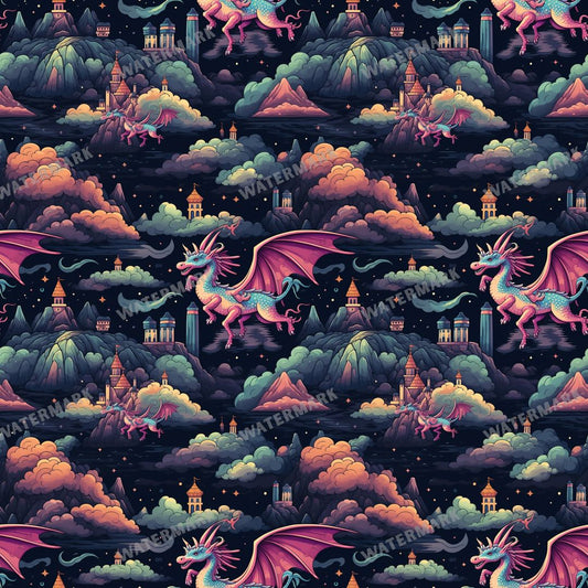 Dragons Seamless Pattern