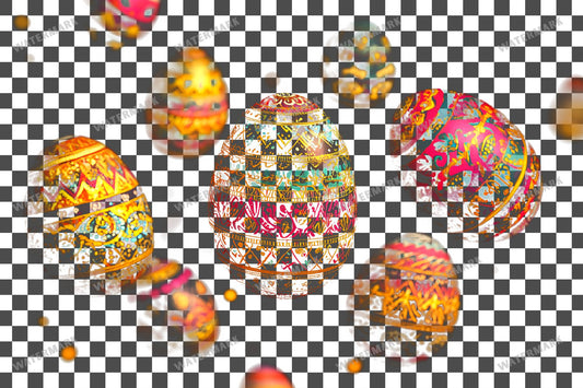 Easter Eggs Transparent Overlay Pngs