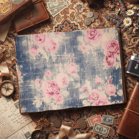 Faded Rose Digital Papers