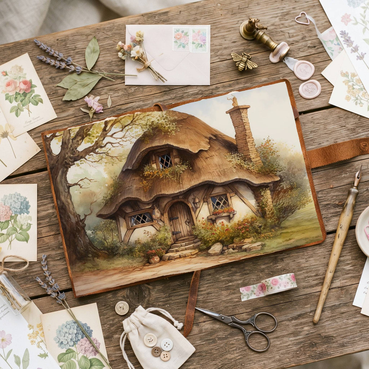 Fairy Cottage Digital Papers