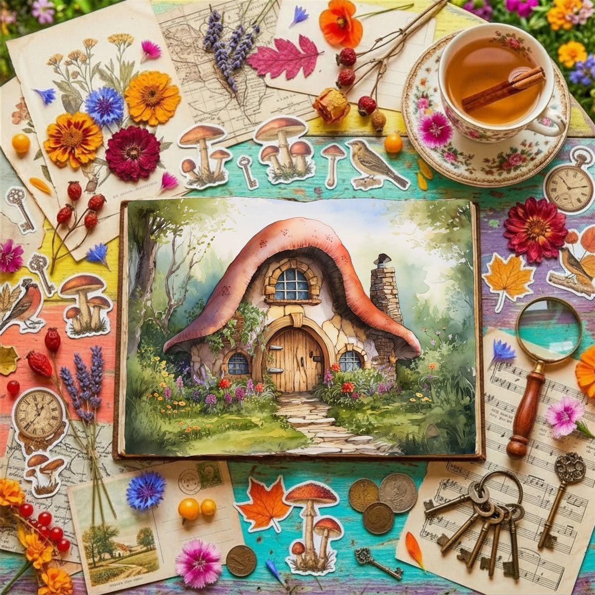 Fairy Cottage Digital Papers