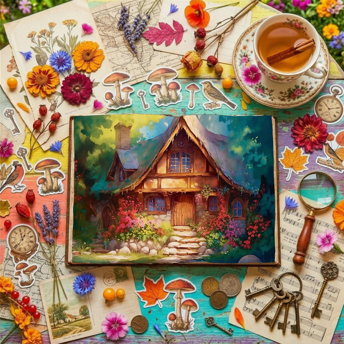 Fairy Cottage Digital Papers