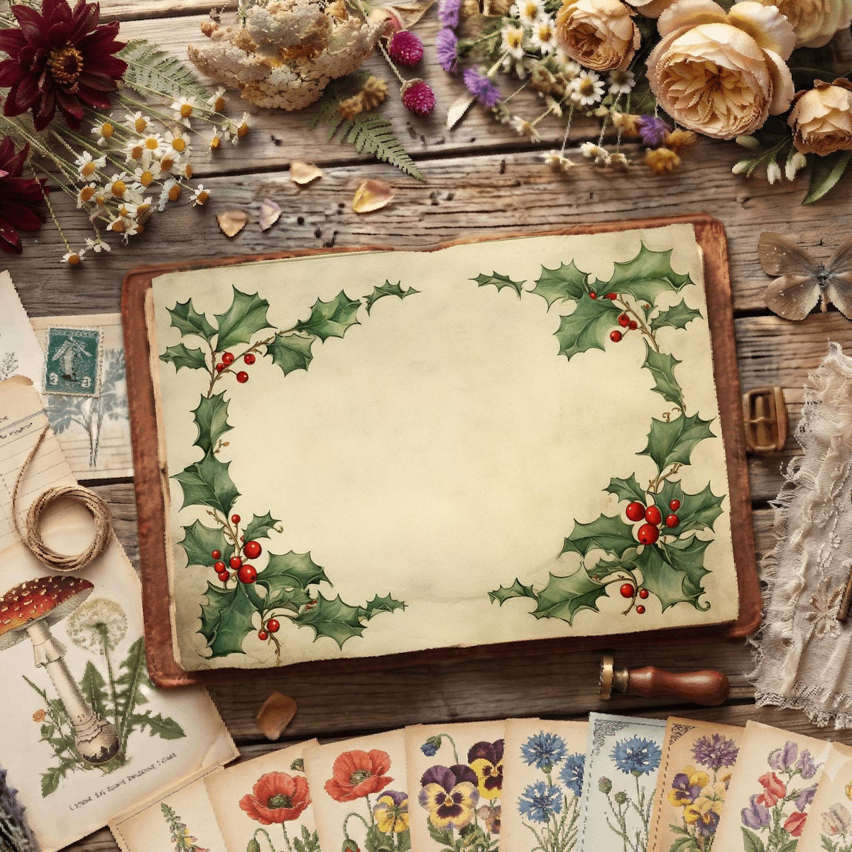 Festive Christmas Digital Papers