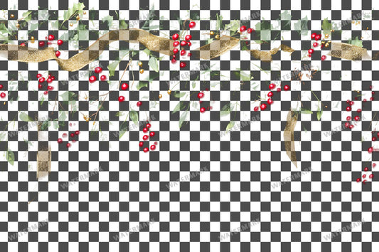 Festive Garland Transparent Overlay Pngs
