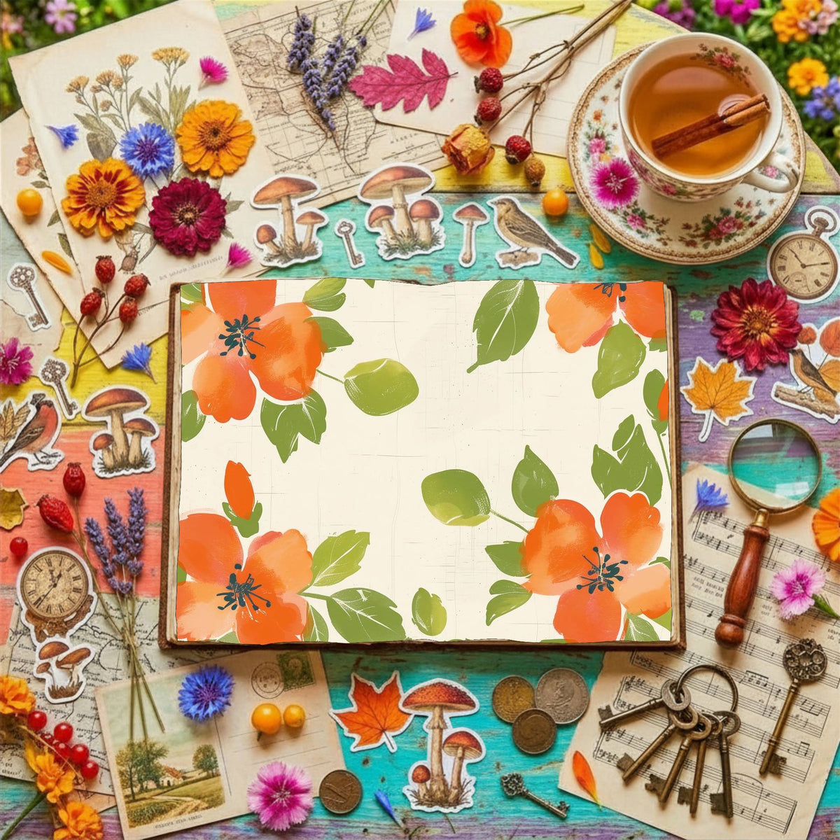 Floral Digital Papers