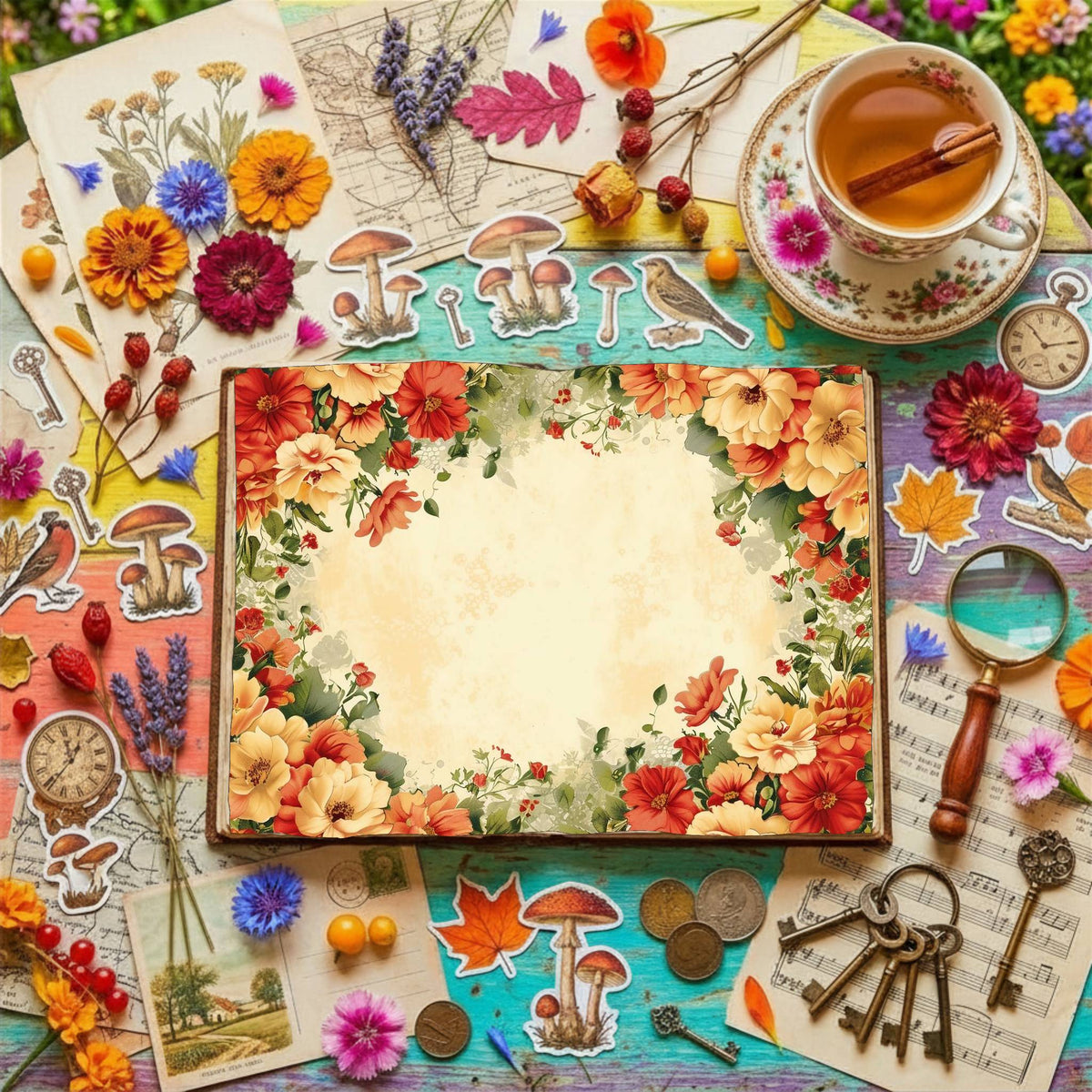 Floral Digital Papers