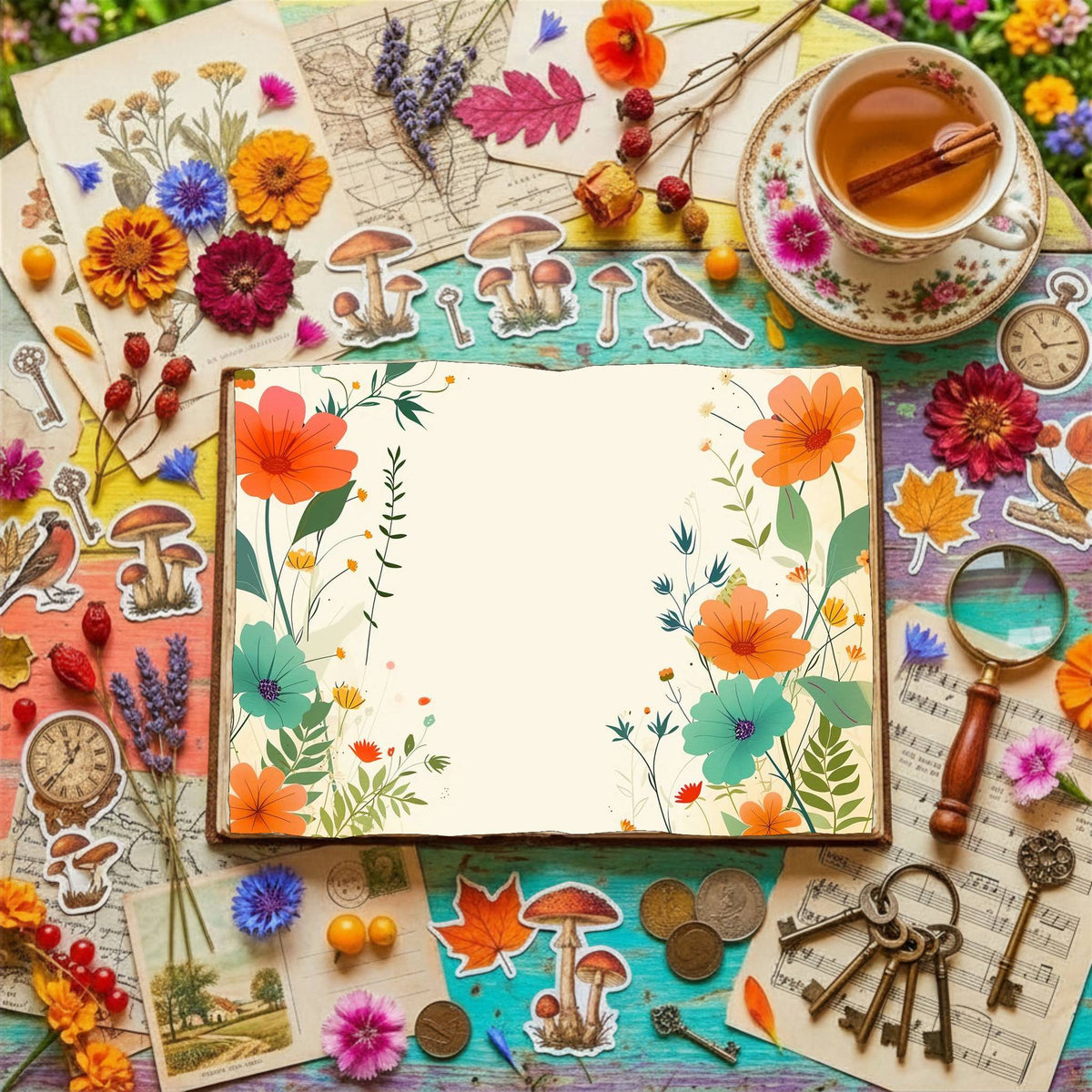 Floral Digital Papers