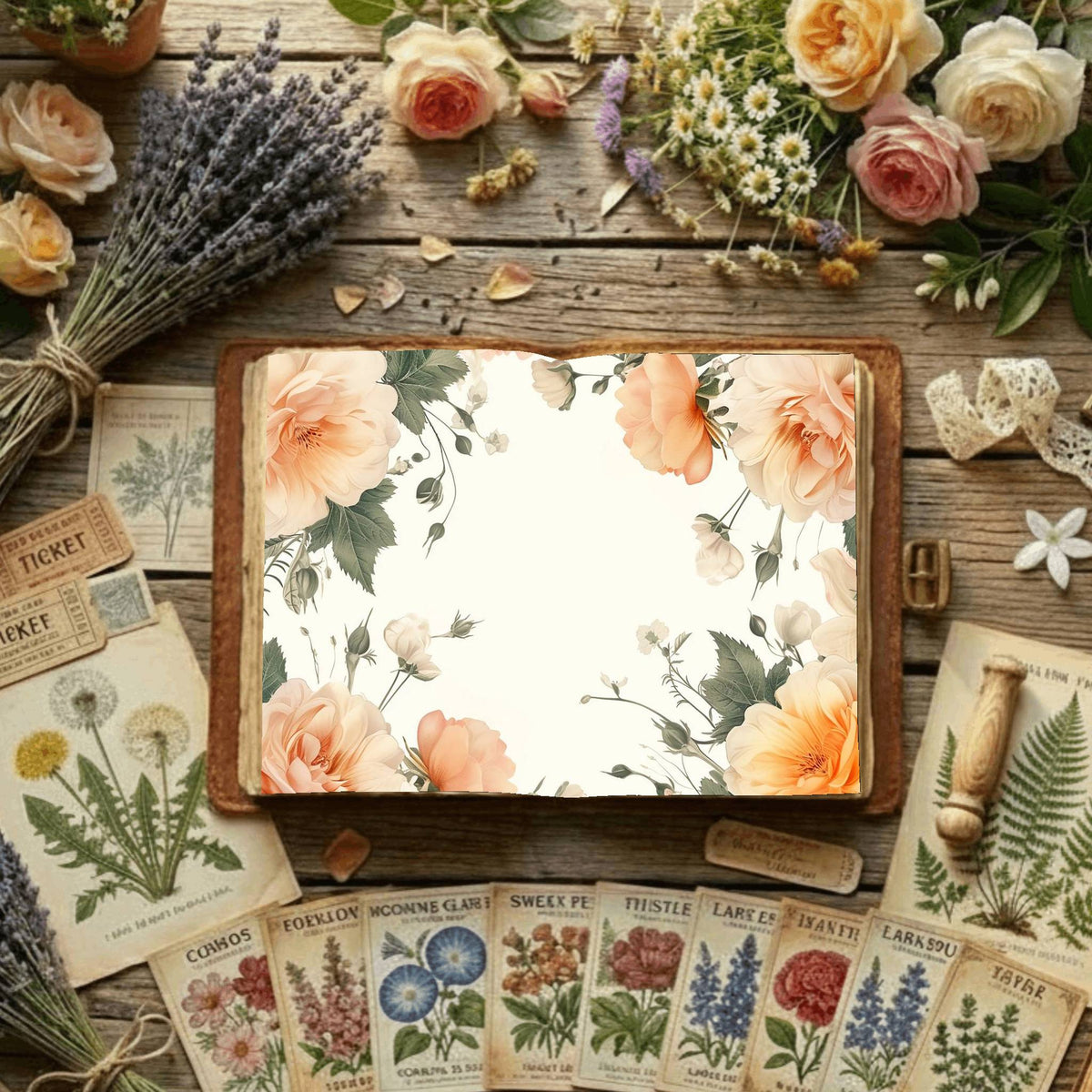 Floral Digital Papers