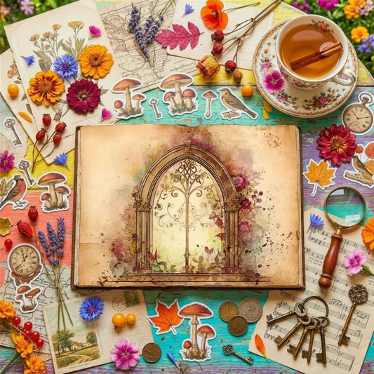 Floral Arches Digital Papers