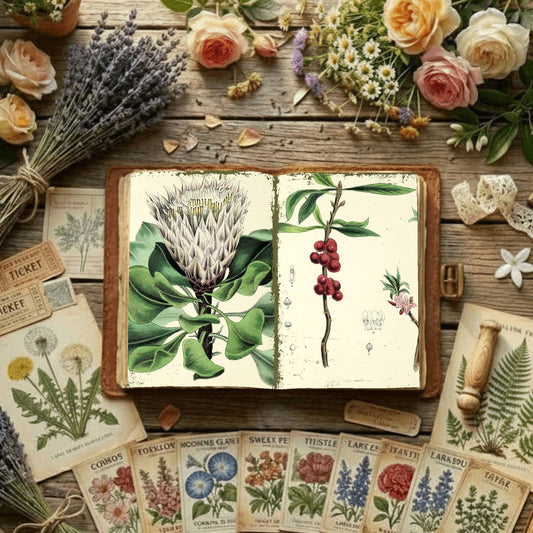 Floral Illustrations Digital Papers