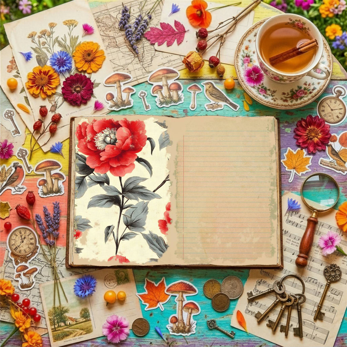 Floral Digital Papers