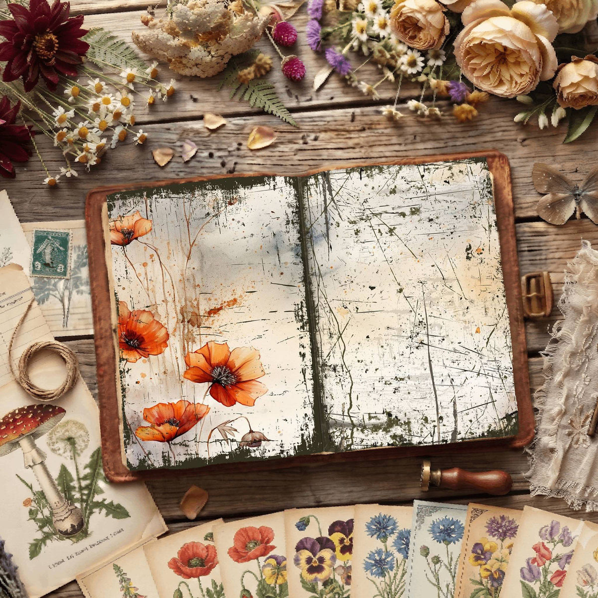 Floral Digital Papers